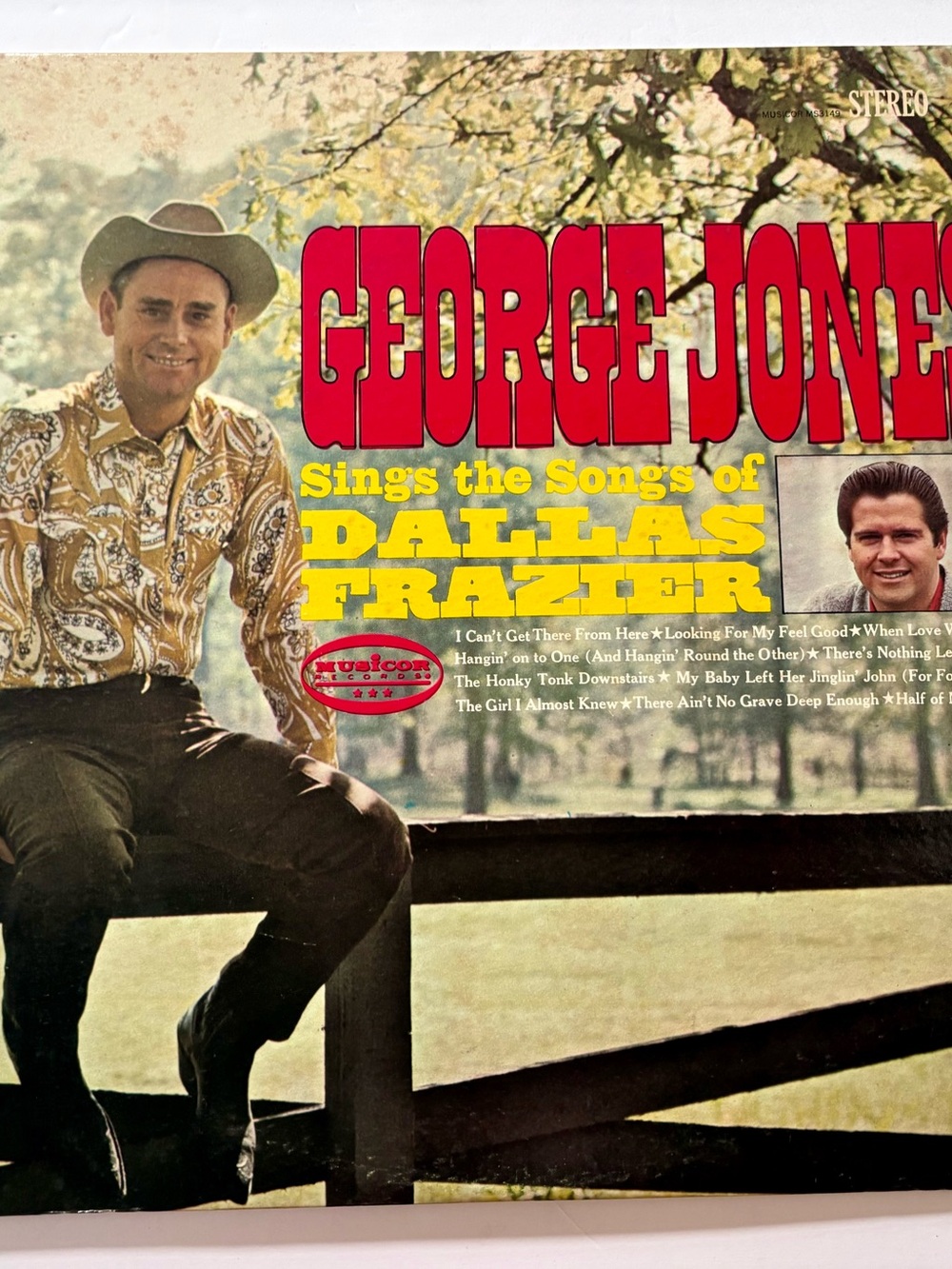 George Jones Sings The Songs Of Dallas Frazier 1968 Country LP Musicor MS 3149